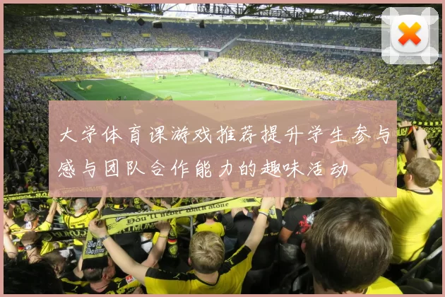 大学体育课游戏推荐提升学生参与感与团队合作能力的趣味活动